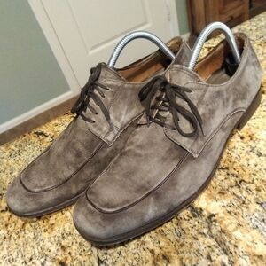 Johnston & Murphy Brown Suede Leather Lace Up Derby Dress Shoes Men's Sz 9 M